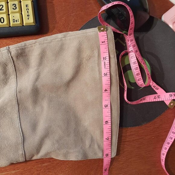 NEW ! Vince Camuto Minnada Over the Knee Boot Wide Calf Taupe Size 7 - Picture 7 of 7